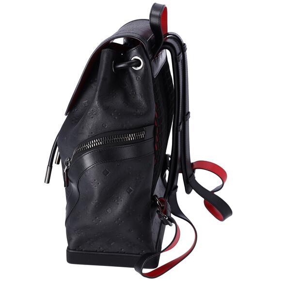 Christian Louboutin Explorer Funk Backpack Black Red Leather Logo - Picture 7 of 7